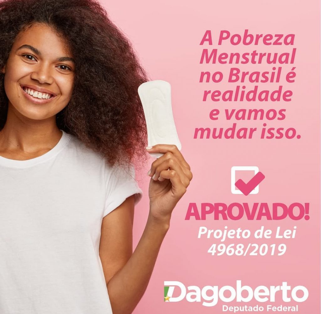 Dagoberto Nogueira é coautor de projeto que irá distribuir gratuitamente absorventes em escolas públicas Dagoberto Nogueira é coautor de projeto que irá distribuir gratuitamente absorventes em escolas públicas